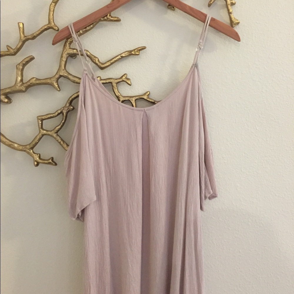 PINK COLD SHOULDER DRESS